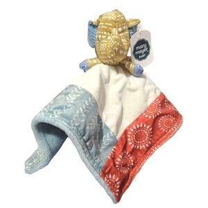 Mary Meyer Elephant Plush Security Blanket Lovey BOHO Baby Toy Gift Colorful